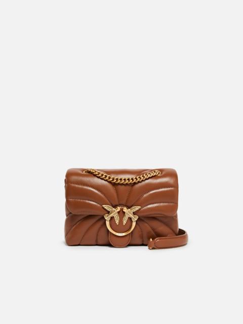 PINKO LOVE BAG PUFF BUTTERFLY MINI NAPPA LEATHER CROSSBODY BAG