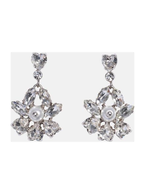 Simone Rocha Heartbloom Drop Earrings