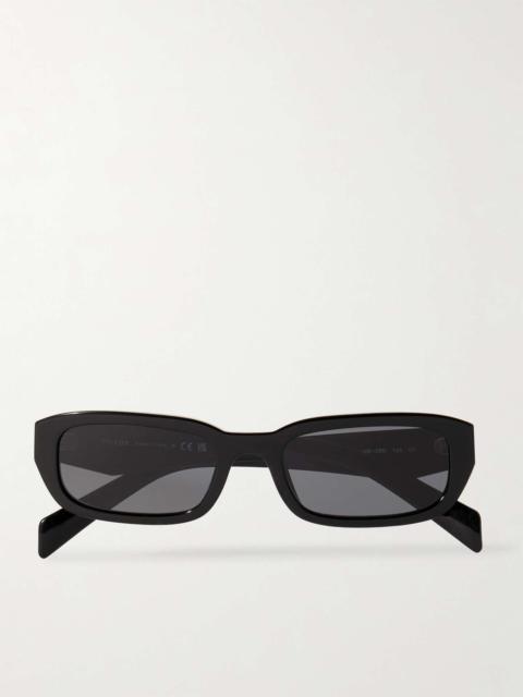 Rectangular-Frame Acetate Sunglasses