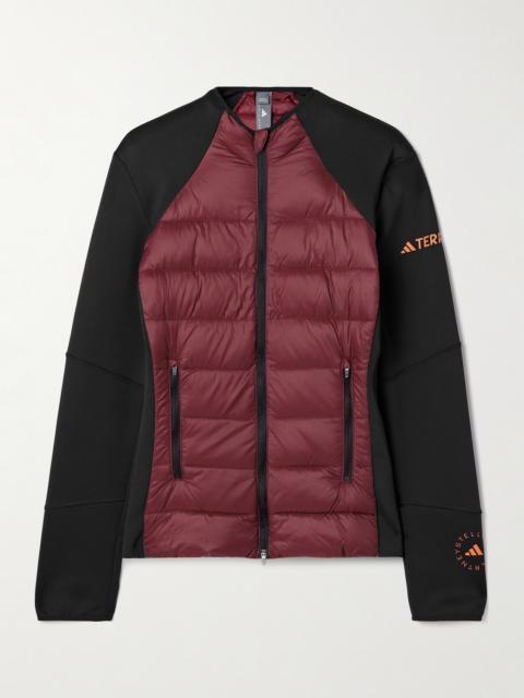 adidas + Terrex Truenature Quilted Recycled-shell And Tech-jersey Jacket