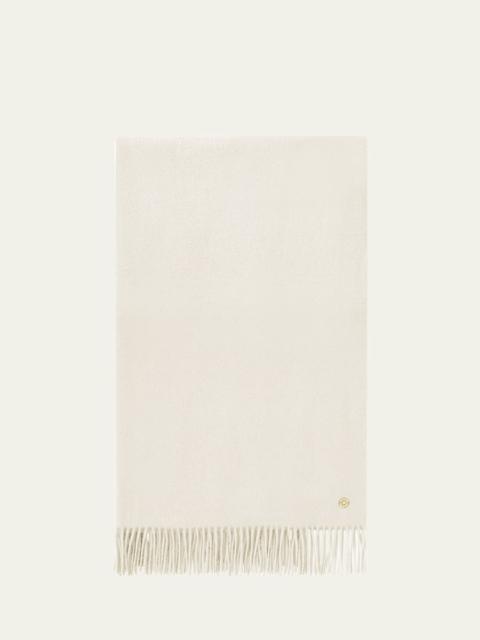 Loro Piana Cashmere Fringe-Trim Opera Stole