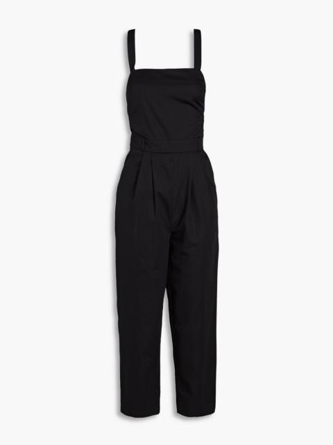 ba&sh Chad cropped cotton-poplin jumpsuit