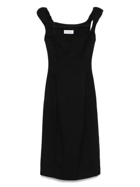 Marine Serre virgin wool sleeveless dress