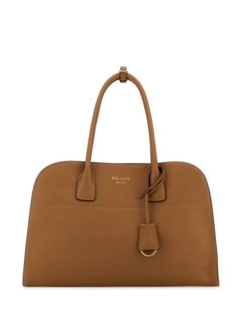 Prada Prada Women Camel Leather Medium Shopping Bag
