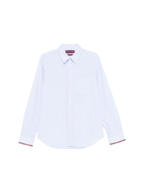 GUCCI Striped cotton shirt