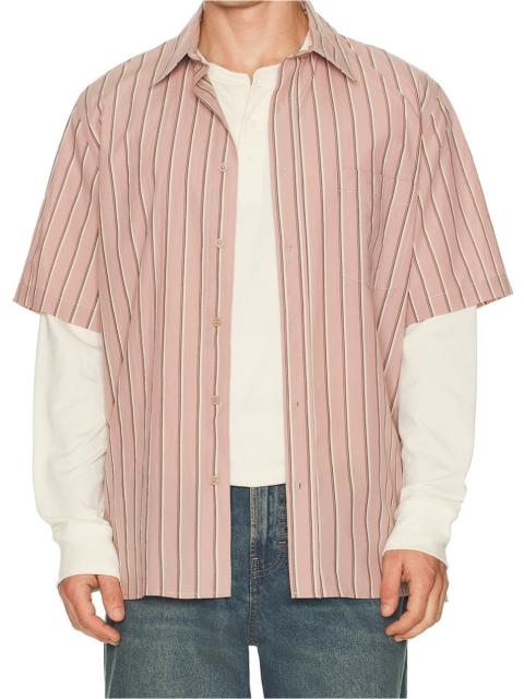 SIMKHAI Deacon Short Sleeve Oversized Shirt