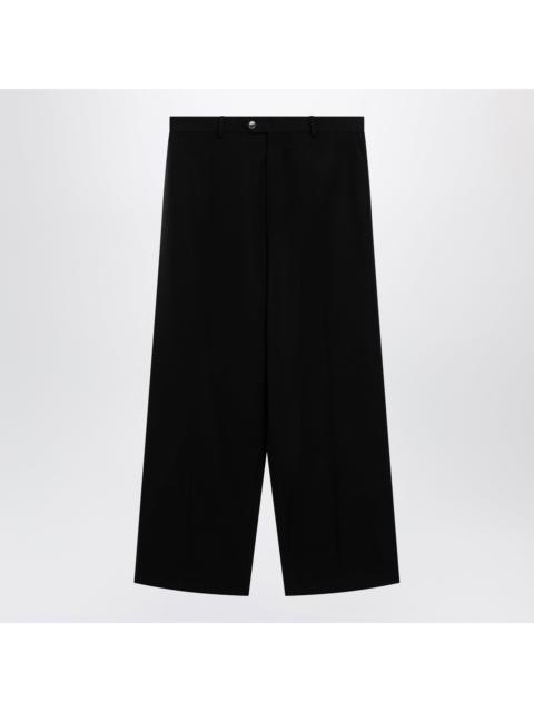 BALENCIAGA Balenciaga Wide-Leg Tailored Trousers In Black Twill Men