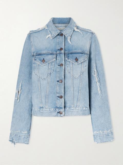 Acne Studios Distressed Organic Denim Jacket