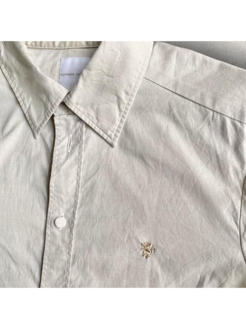 NUMBER (N)INE Vintage 2000 “Extra Heavy” Lambretta Logo Dart Shirt