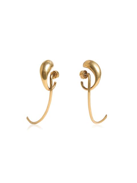 KHAITE Cyclone Earrings - Antique Gold gold