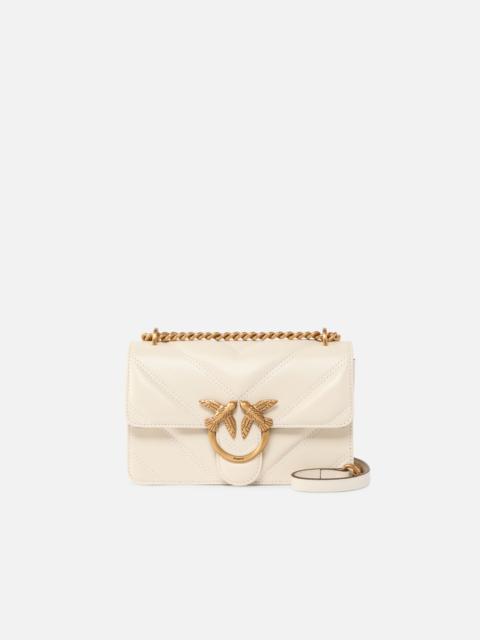 PINKO LOVE BAG ONE SMALL HANDBAG IN LEATHER