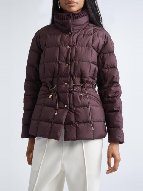 Moncler Moncler Antigone Box Quilted Down Jacket in Dark Mahogany at Nordstrom