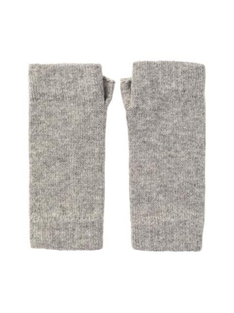 Johnstons of Elgin Grey Cashmere Wrist Warmers