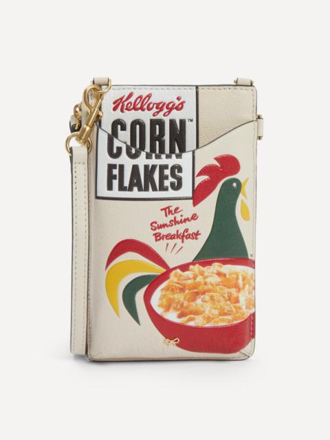 Anya Hindmarch Corn Flakes Zip Phone Pouch on Strap