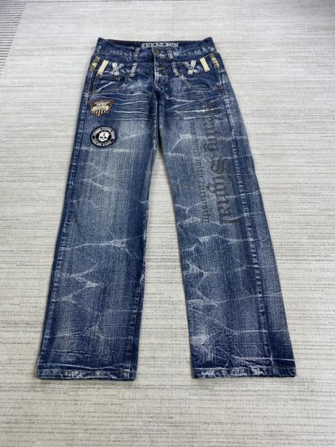Hysteric Glamour Vintage Hysteric Style Creation Double Waist Denim Pants