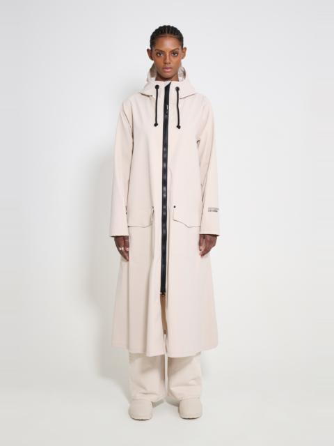 Stutterheim Mosebacke Long Patch Raincoat Light Sand