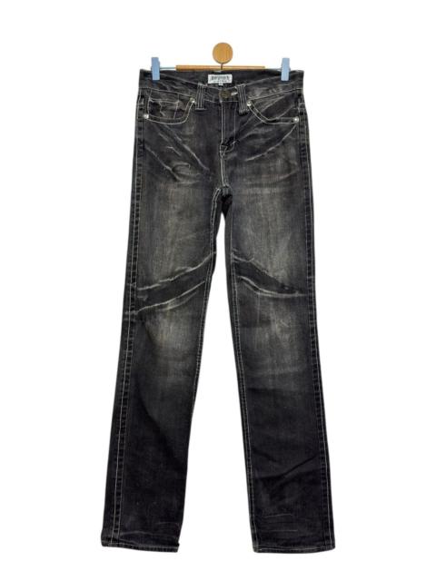 Hysteric Glamour Lowbox Black Acid Wash Claw Mark Denim Vintage Y2K Jeans