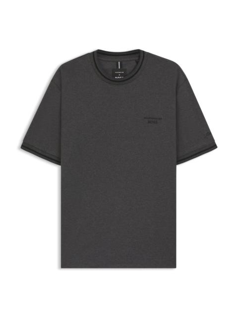 BOSS PORSCHE X BOSS COTTON T-SHIRT WITH MOISTURE-CONTROL FINISH