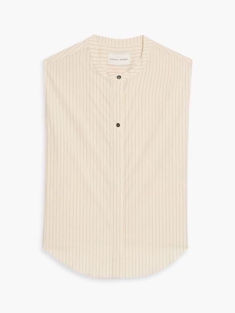 Loulou de Saison Hale striped cotton-poplin top