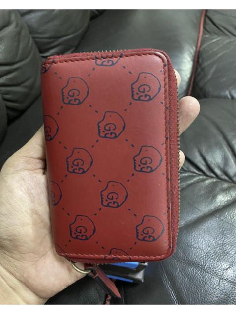 GUCCI Authentic Gucci Skull Zipper Wallet Card Case