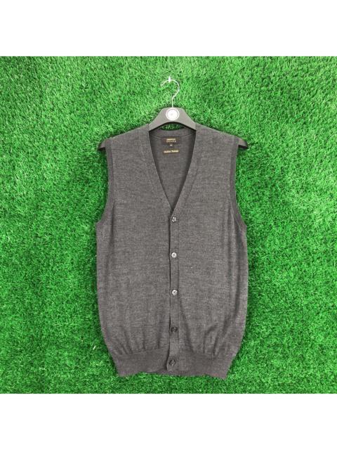 Other Designers Designer - Christian Orani Knit Vest Button up