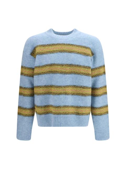 Dries Van Noten Dries Van Noten Striped Crewneck Sweater Light Blue
