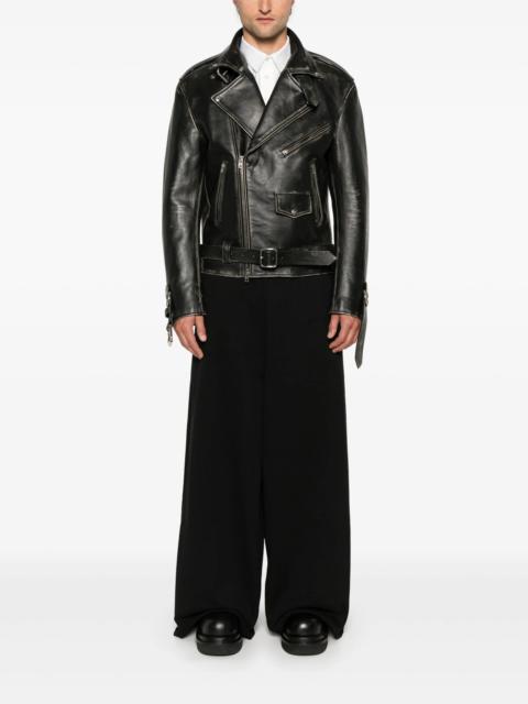 VETEMENTS VETEMENTS - Unisex Distressed Bondage Leather Jacket