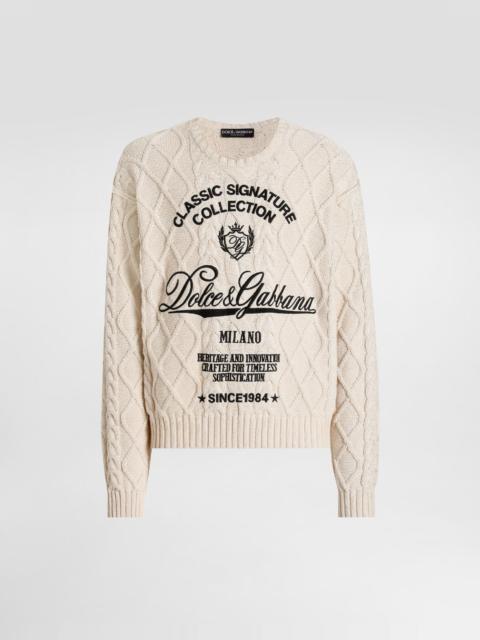 Dolce & Gabbana Pullover with interwoven pattern