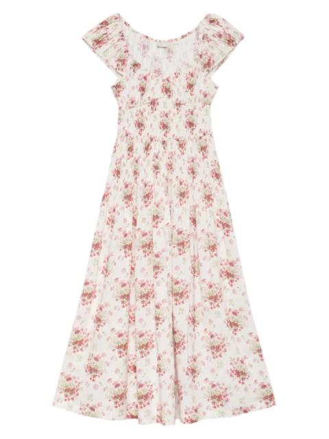 DÔEN Quinette Dress in Ivory Lantana Floral