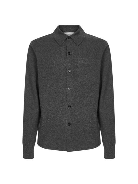 Dries Van Noten Grey cashmere knit shirt