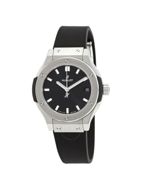 Hublot Hublot Classic Fusion Quartz Black Dial Ladies Watch 581.NX.1470.RX