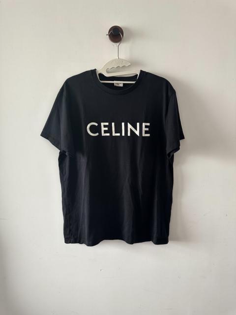 CELINE Celine black logo short sleeve