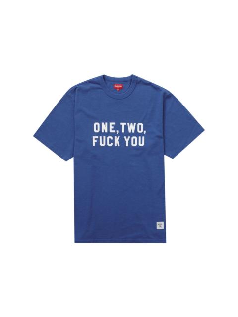 Supreme Supreme One Two Fuck You S/S Top Royal