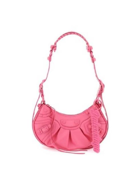 BALENCIAGA Balenciaga Fuchsia Leather Le Cagole Xs Shoulder Bag