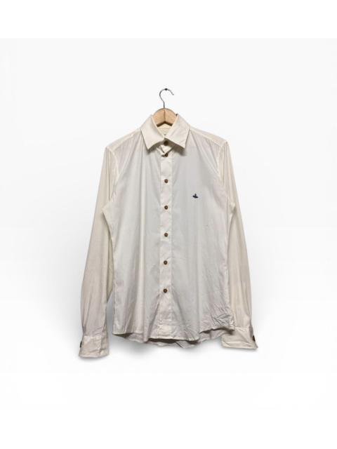 Vivienne Westwood Vivienne Westwood Man Embroidery Orb Logo Shirt