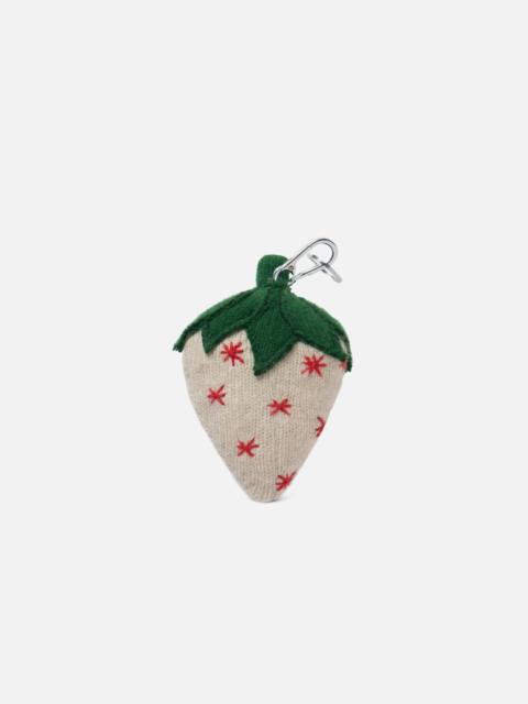 The Elder Statesman STRAWBERRY STUFFIE KEYCHAIN