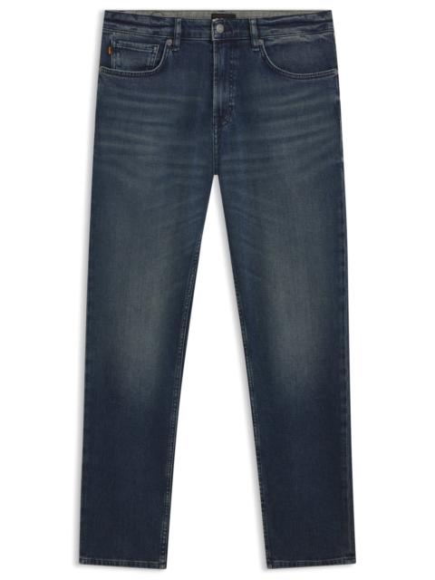 BOSS MAINE BLUE REGULAR-FIT JEANS IN COMFORT-STRETCH DENIM