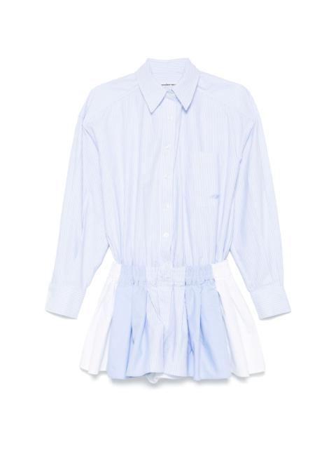 Alexander Wang prestyled pleated playsuit