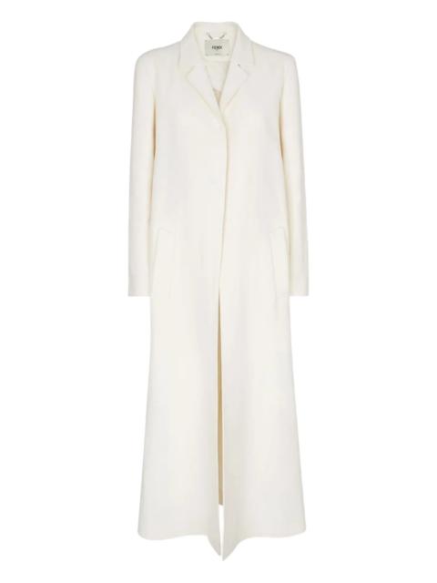 FENDI linen single-breasted coat