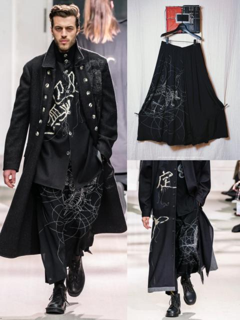 Yohji Yamamoto Yohji Yamamoto 19aw Zoo Season Tarantula Family Mark Hakama Pants Skirt