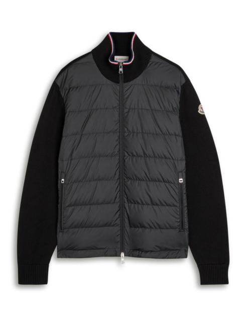 Moncler Moncler Quilted Shell and Knit Jacket