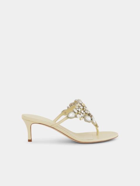 rabanne KITTEN HEEL SANDALS WITH STRASS