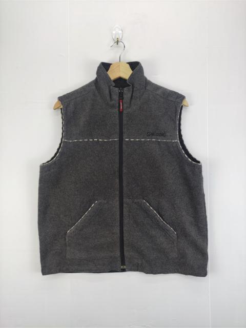 Other Designers Vintage Spalding Vest Fleece Reversible Zipper