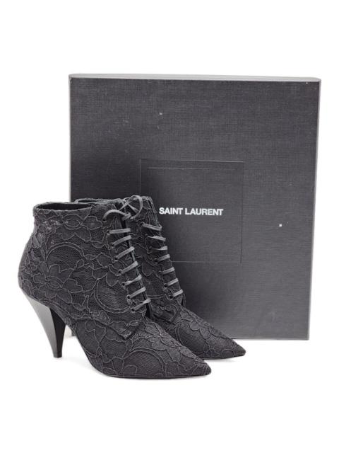 SAINT LAURENT Saint Laurent Paris Kiki Lace Boots | Black | NEW $990