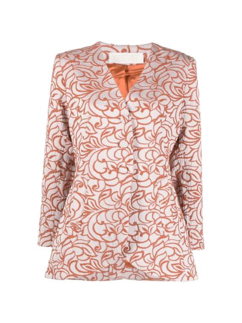 DESTREE Bridget jacquard single-breasted jacket