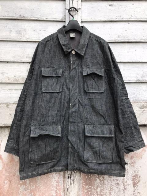 Other Designers Japanese Brand - Oversized Slayer Streetwear 8oz Denim Chore Jacket
