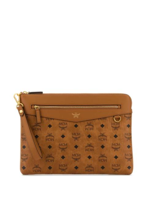 MCM Mcm Women Printed Canvas Clutch
