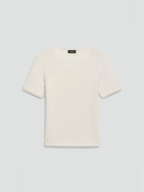 Theory Textured Tee in Orchard Cotton