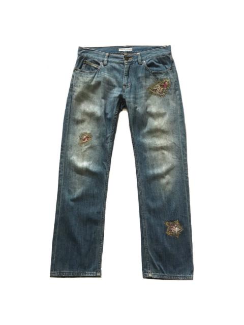 Other Designers Issey Miyake - TSUMORI CHISATO PATCHWORK LOVE JEANS