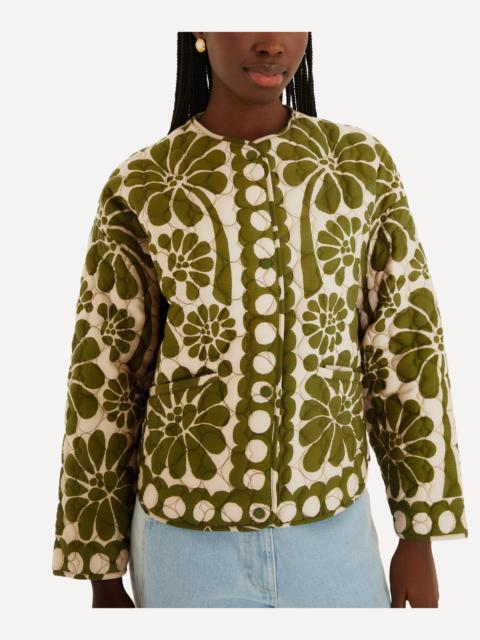 FARM RIO Green Palermo Pockets Quilted Jacket